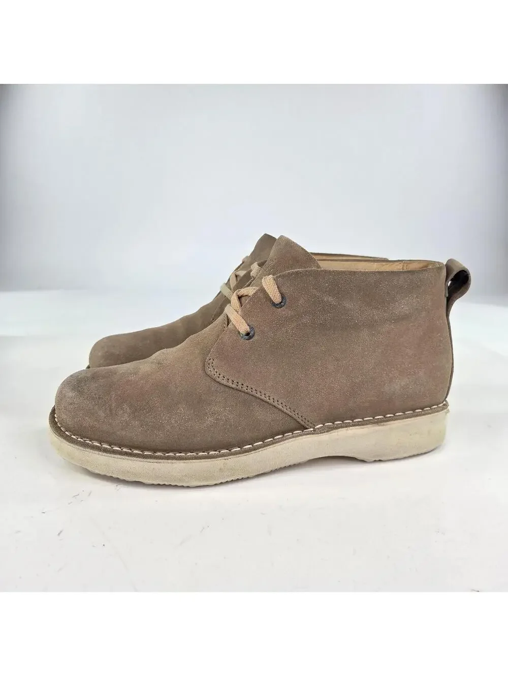 Samuel Hubbard Boots US 10 Mens Tan Suede Chukka Vibram Ankle Portugal Desert
